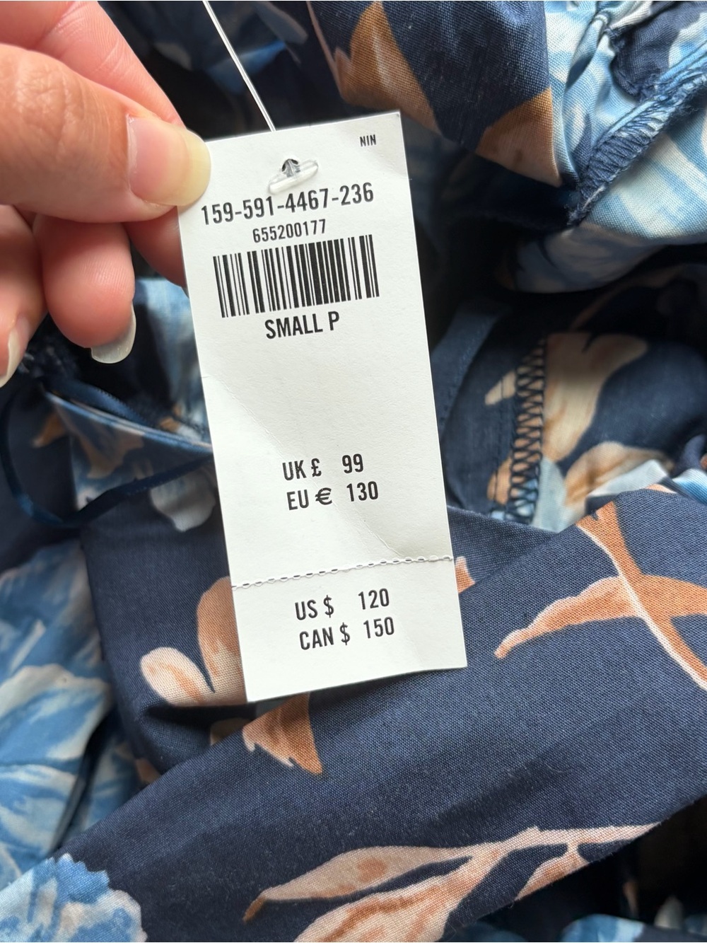 Abercrombie & Fitch Floral Midi Dress Size Small Petite - Picture 6 of 6